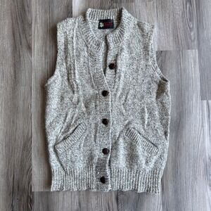 Vintage ALPS FINE MEN'S APPAREL GRAY 100% VIRGIN WOOL KNIT VEST M
